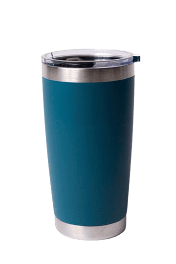 Reusable travel tumbler with lid, perfect for crafts by Carly, eco-friendly drinkware.